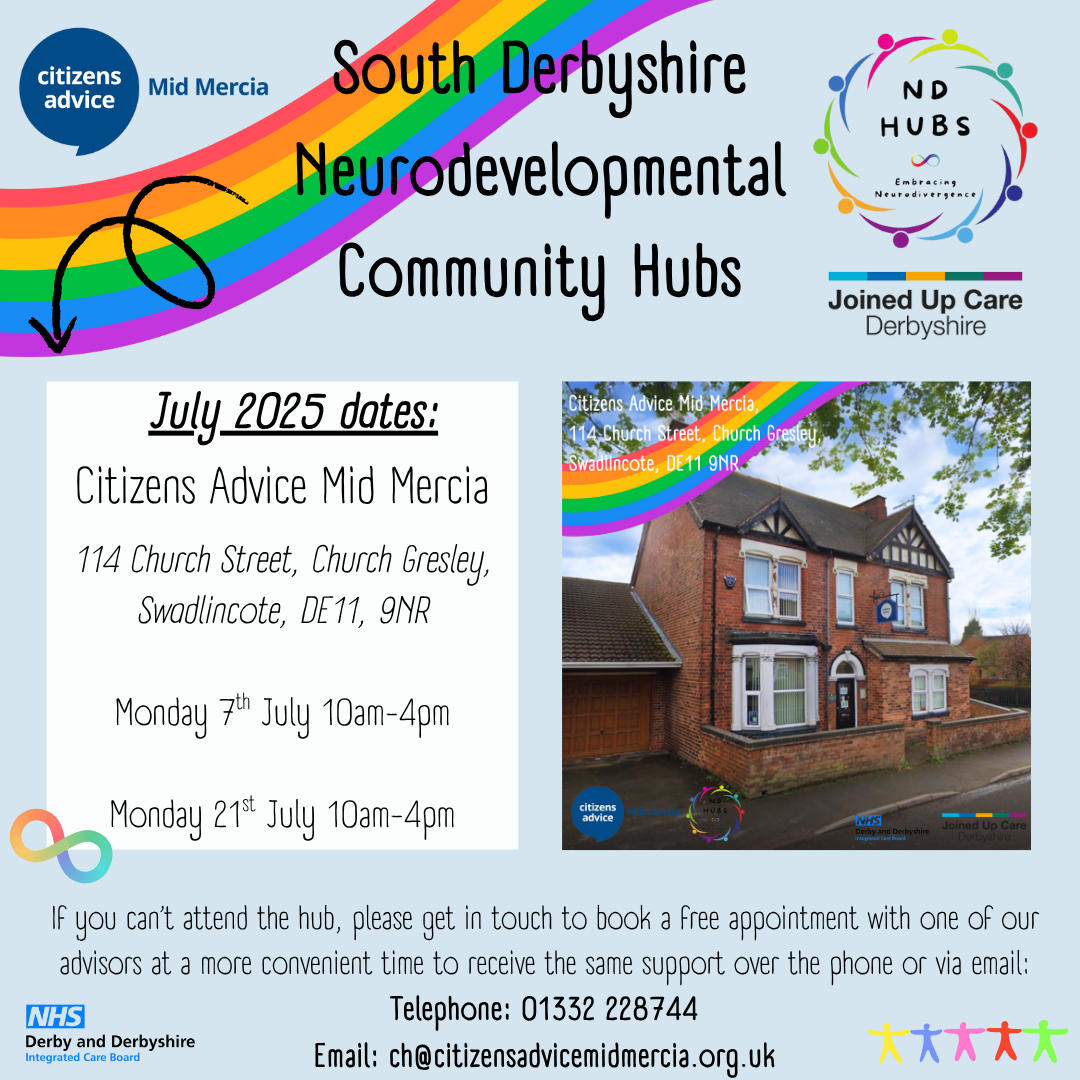South Derbyshire ND Hubs Service Posters May 2025 (4)